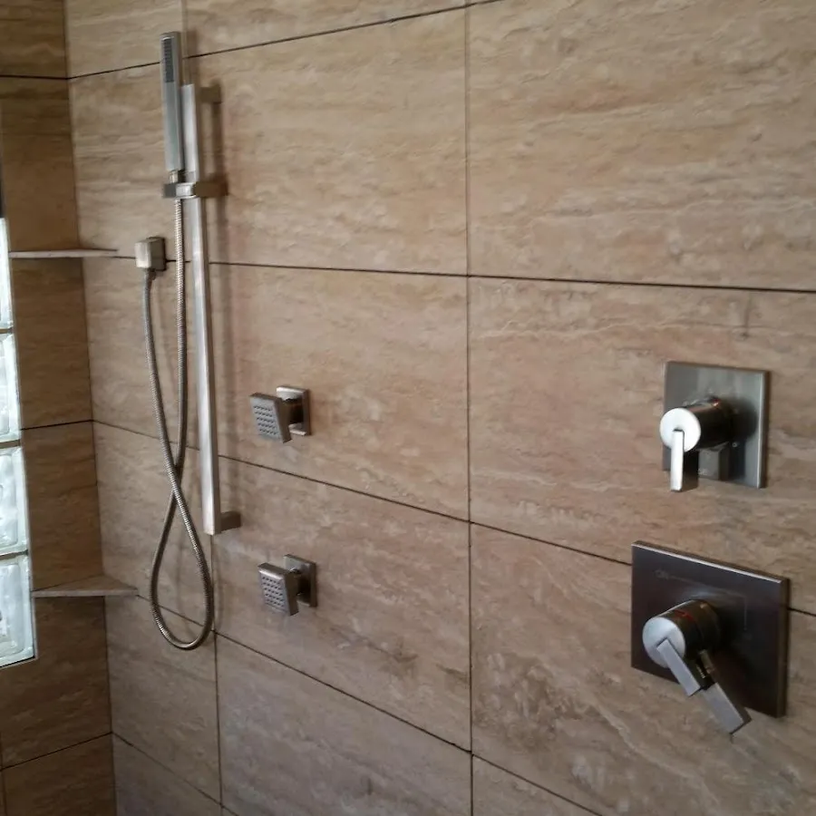 Shower fixture installation for Water Heater Replacement in Lima
